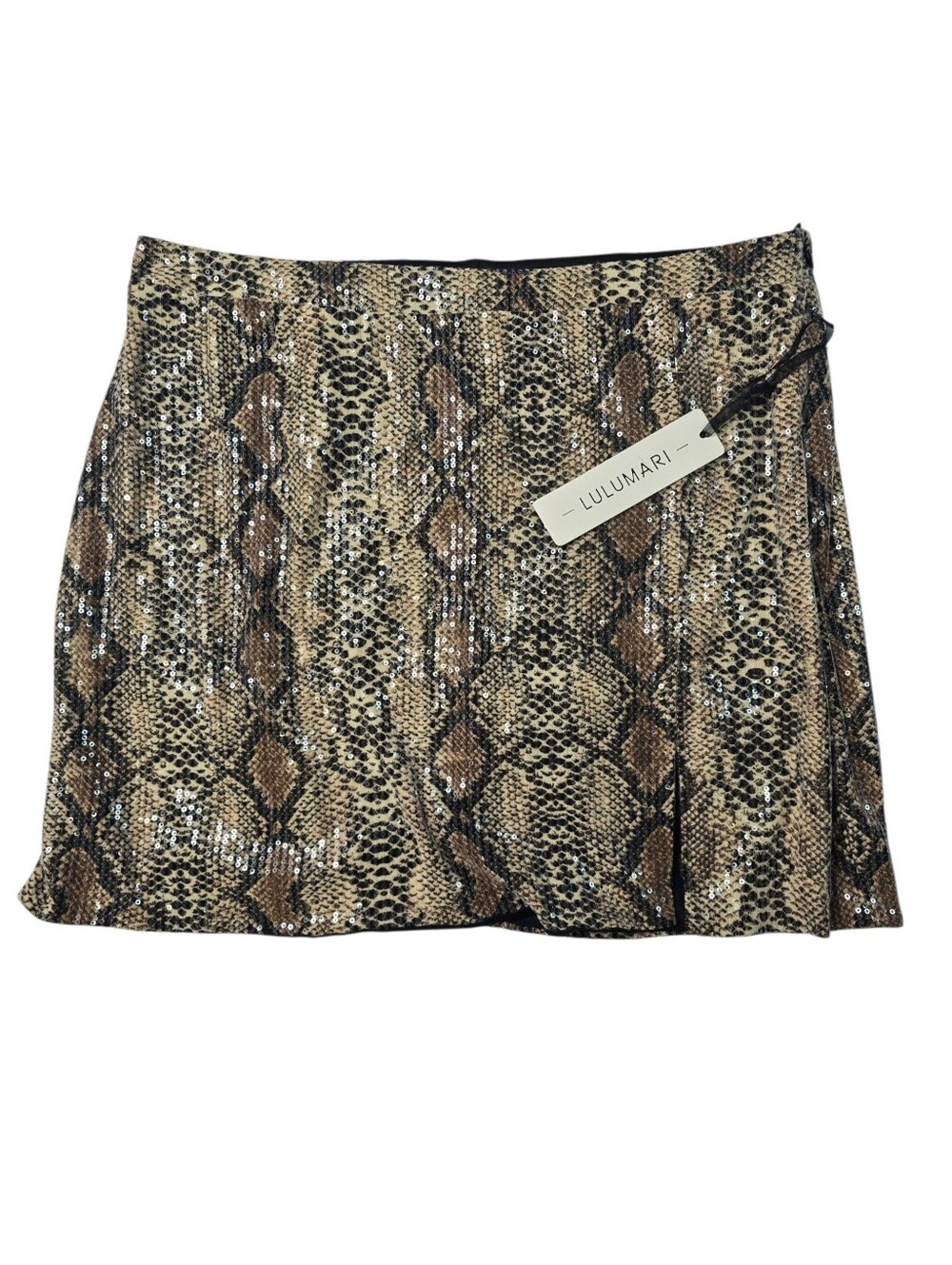 Lulumari snake print mini skirt